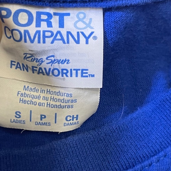 Port Company Tampa Bay Graphic Tee Fan Favorite Blue Cotton Women's Size Small - Picture 4 of 7